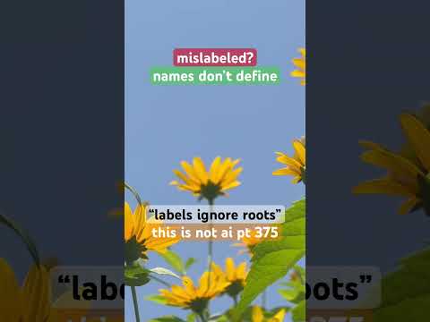 “mislabeled?”-#sunchoke|#NamesDontDefine|nature video without AI part 375|#ThisIsNotAI#notai